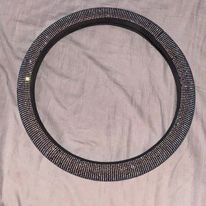 Bedazzled steering wheel cover
